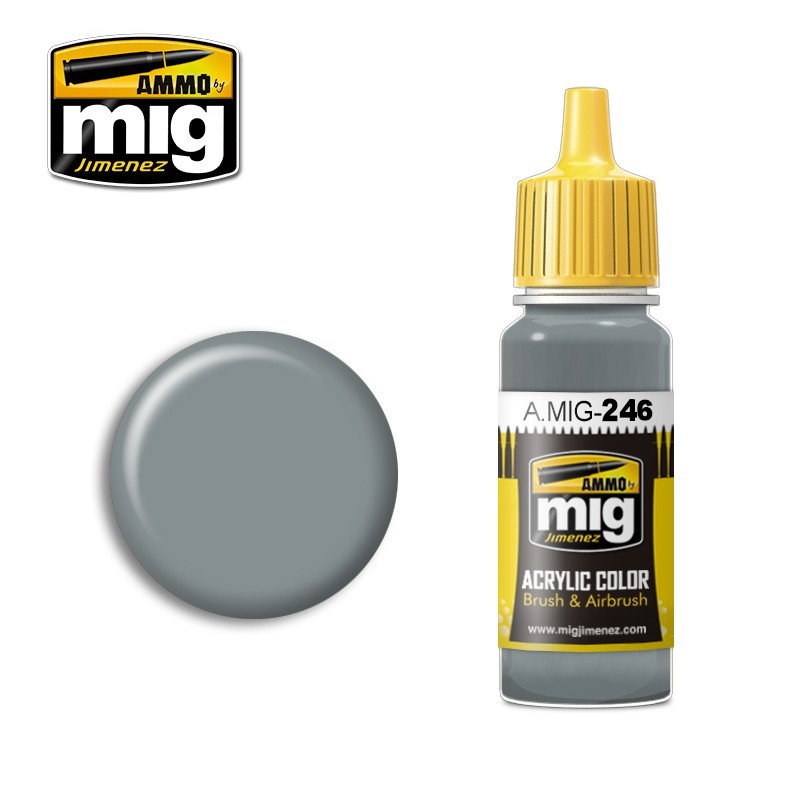 Acrylic paint MEDIUM SEA GREY (BS 637) (Ammo Mig) (17ml) 