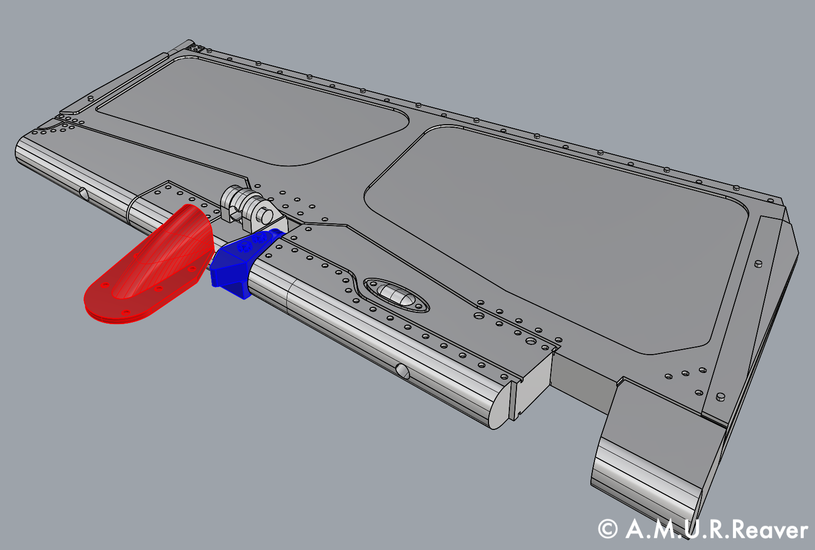 Additions (3D resin printing) 1/48 Directional Rudders for the MiG-29 9-13 (A.M.U.R.Reaver)