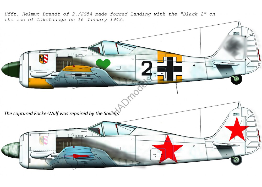 Decal 1/72 Focke Wulf Fw 190 A-4 (2x camo) (HAD)