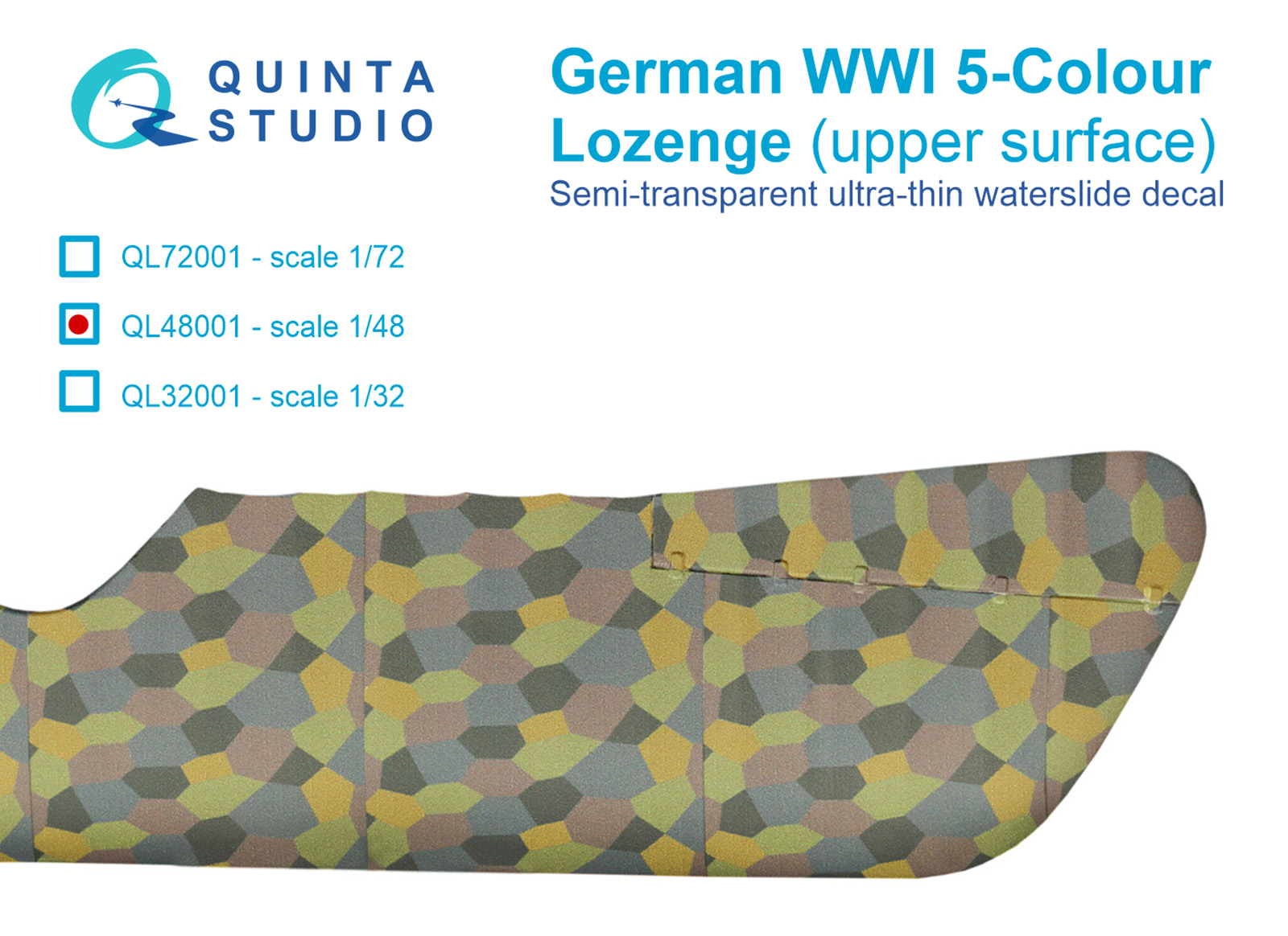 German WWI 5-Colour Lozenge (upper surface)