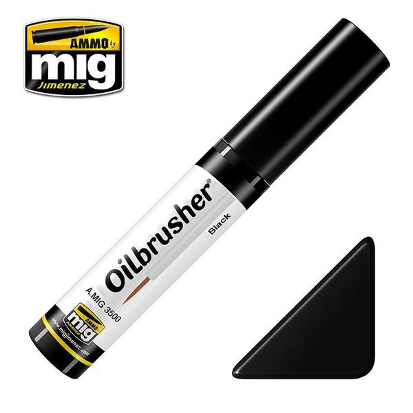 OILBRUSHER Black (10mL) (Ammo Mig)