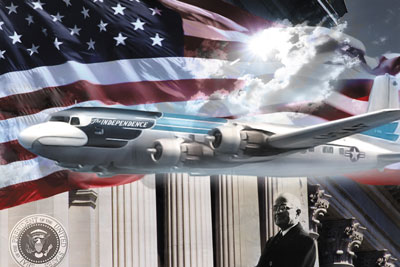 Model kit 1/144 Douglas VC-118 'The Independence' (Roden)
