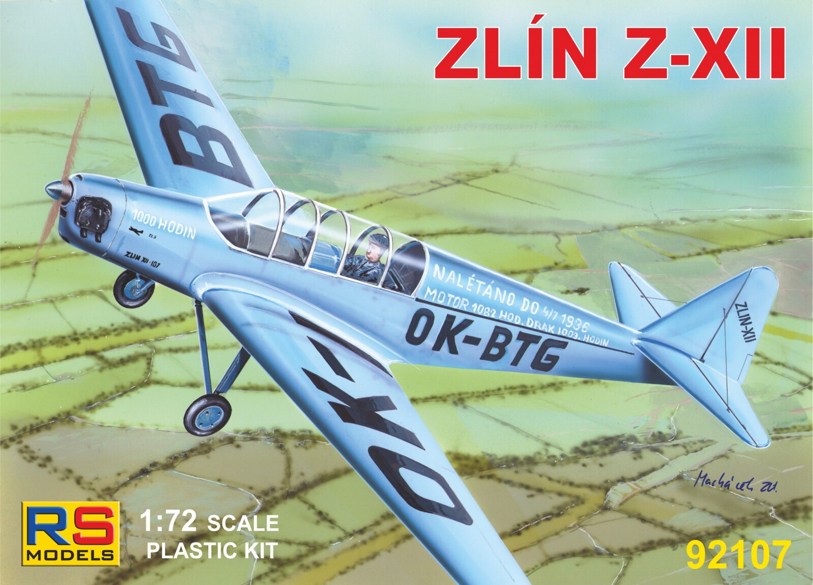 Model kit 1/72 Zlin Z-XII (RS Models)