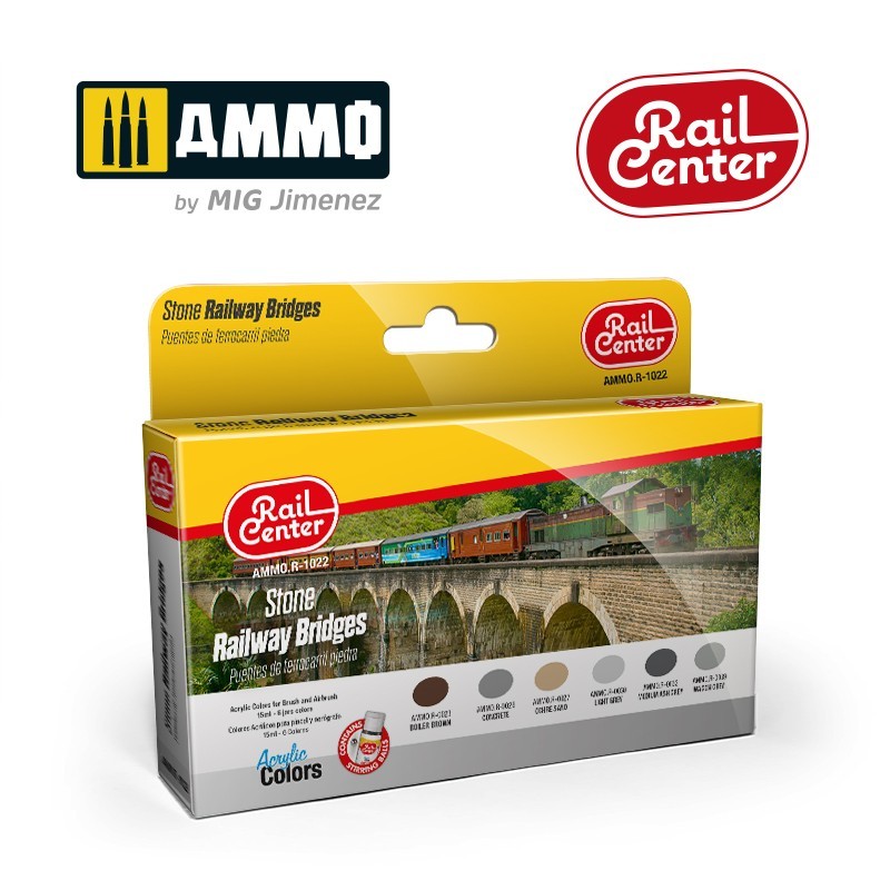 Rail Center - Stone RailWay Bridges (Ammo Mig)