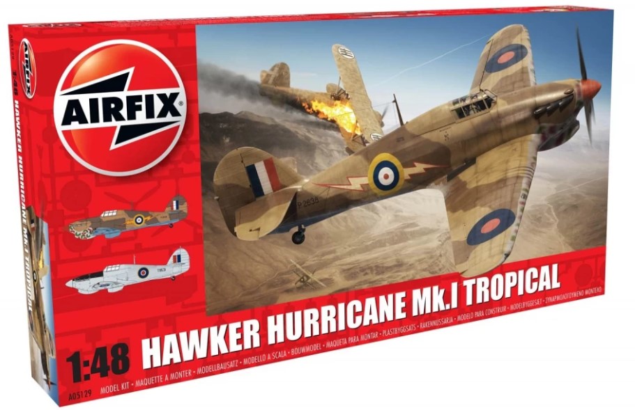 Model kit 1/48 Hawker Hurricane Mk.I Tropical version (Airfix)