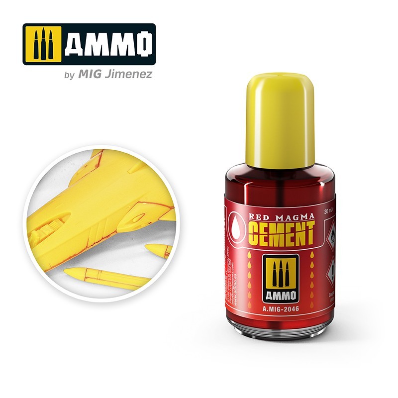 Red Magma Cement (Ammo Mig) (30ml) 