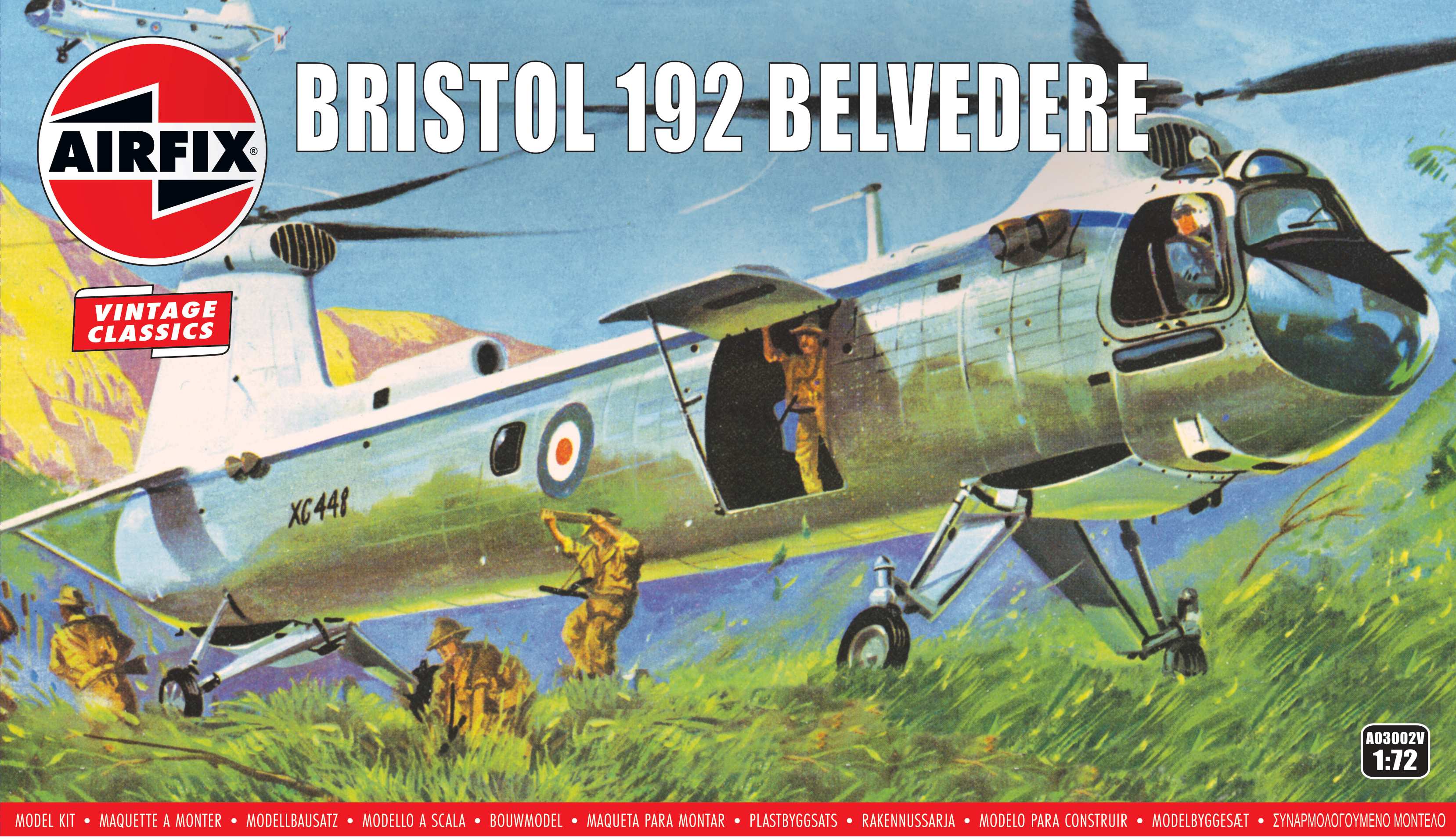 Model kit 1/72 Bristol 192 Belvedere (Airfix)