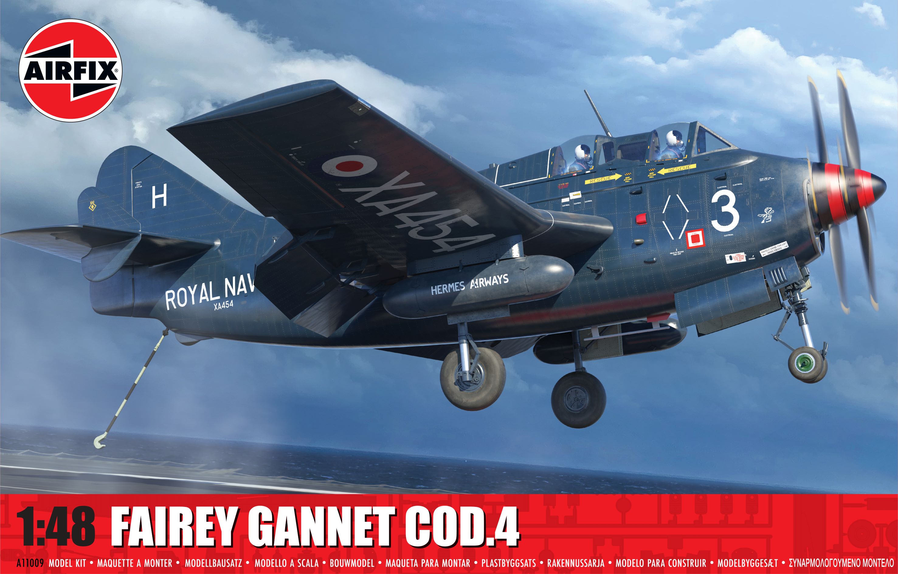 Model kit 1/48 Fairey Gannet COD.4 (Airfix) (damaged box)