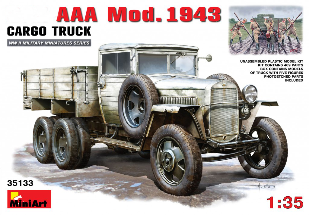 Model kit 1/35 Soviet GAZ-AAA (1943) (MiniArt)
