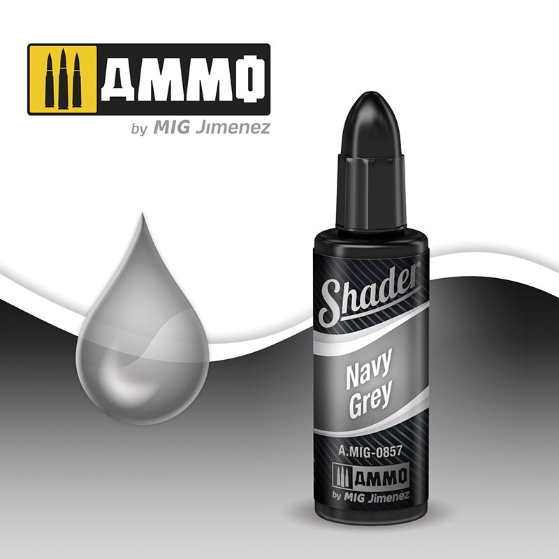 SHADER Navy Grey (10mL) (Ammo Mig)