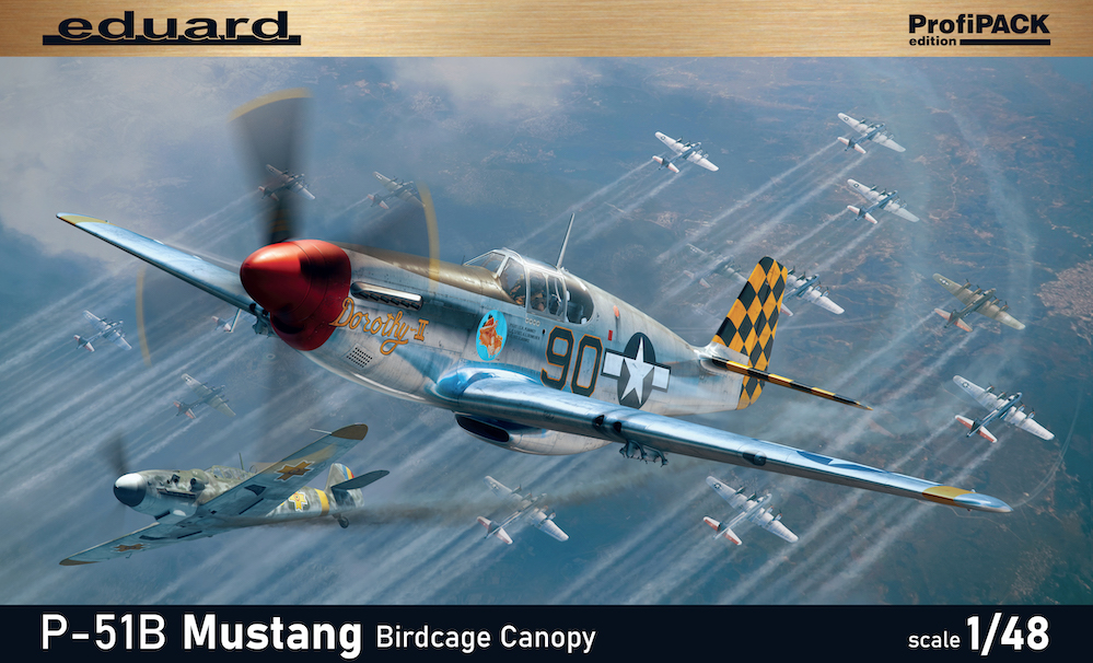 Model kit 1/48 P-51B Mustang Birdcage canopy ProfiPACK edition (Eduard kits) (damaged package)