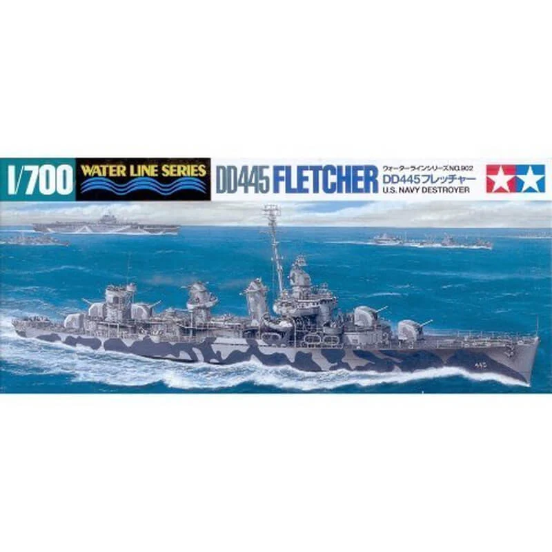 Model kit 1/700 DD-445 Fletcher – U.S. Destroyer (Tamiya)