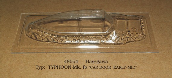 Vacu Canopy 1/48 Typhoon Mk.Ib Car Door Mid. (HAS) (Rob Taurus)