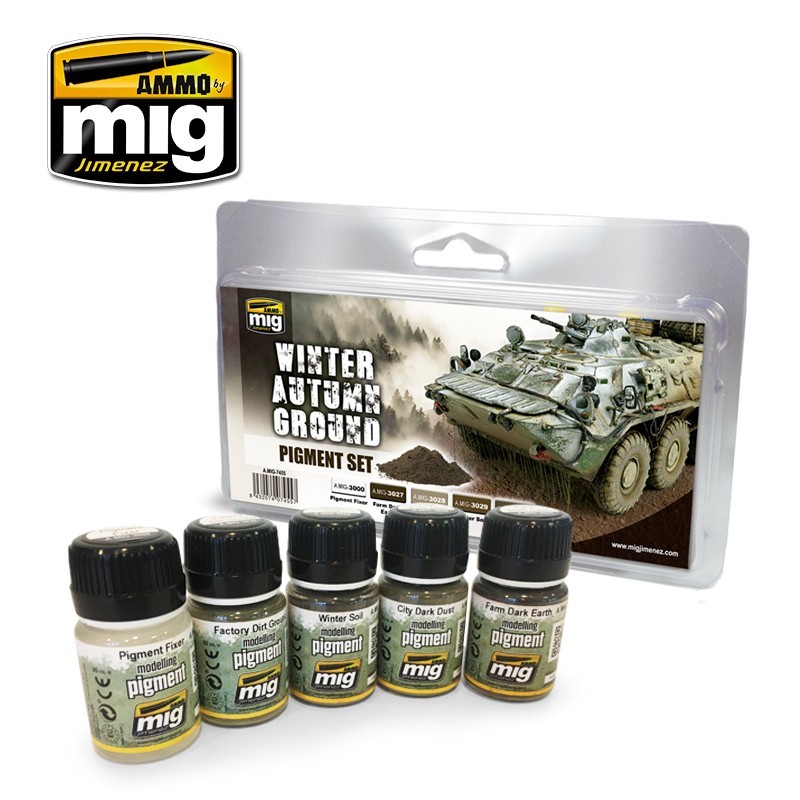 Winter Autumn Ground Pigment Set (30mLx5) (Ammo Mig)