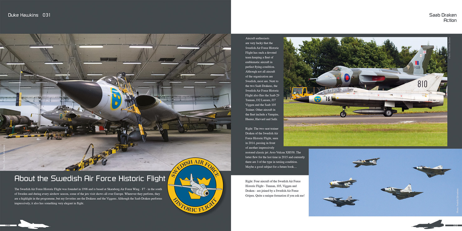 Aircraft books Duke Hawkins: Saab 35 Draken (HMH-Publications)