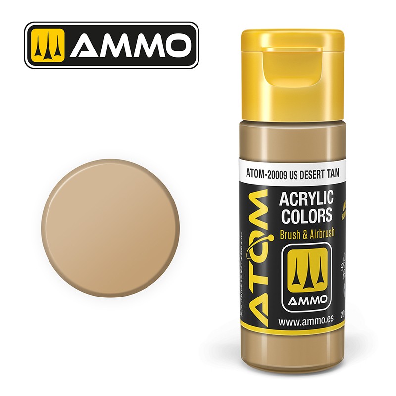 Acrylic paint ATOM US Desert Tan (Ammo Mig) (20ml) 