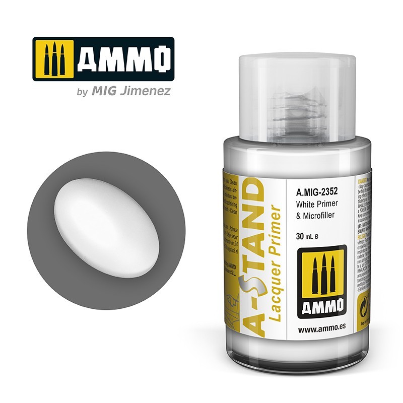 A-STAND White Primer & Microfille (Ammo Mig) (30ml) 