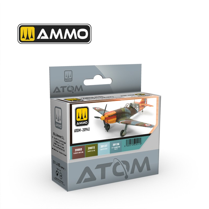 ATOM French WWII Aircraft colours Set 20 ml x 4 (Ammo Mig)