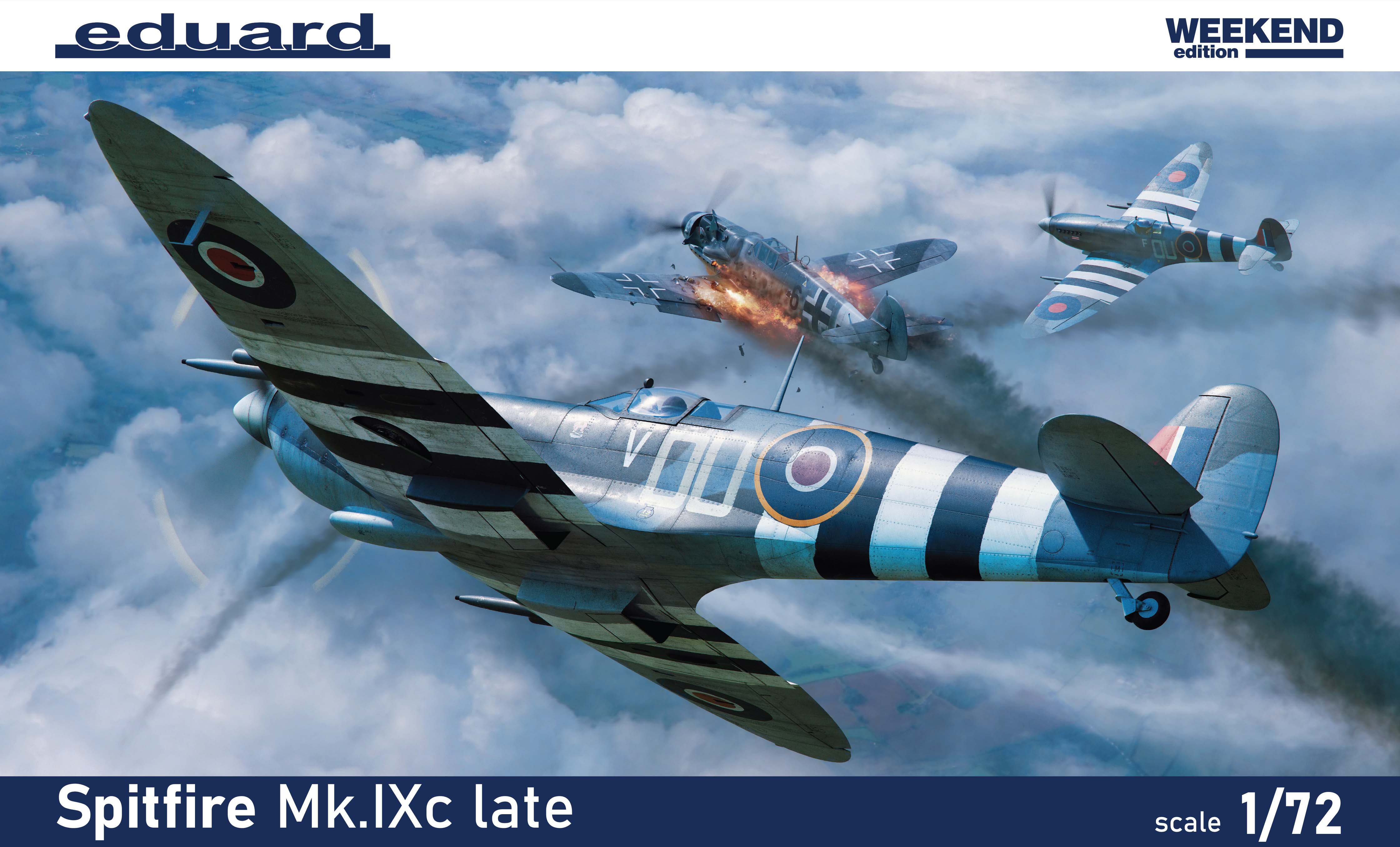 Model kit 1/72 Supermarine Spitfire Mk.IXc late Weekend edition (Eduard kits)