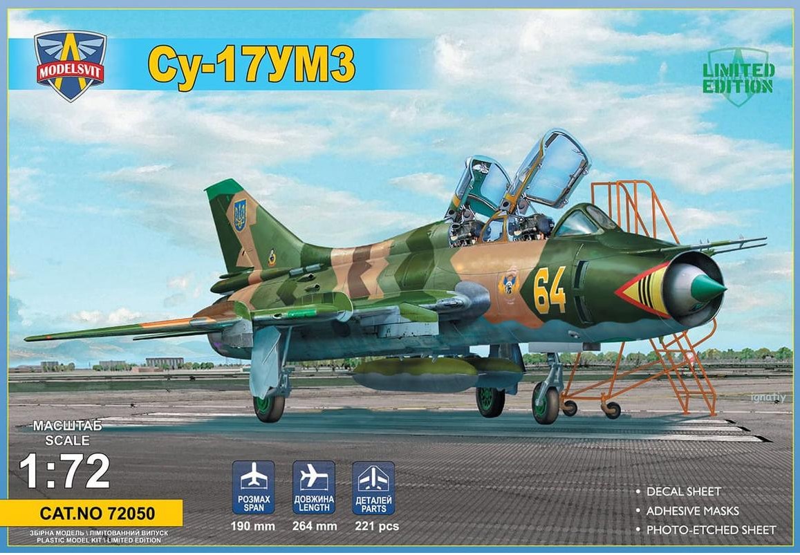 Model kit 1/72 Sukhoi Su-17UM3 advanced two-seat trainer (Modelsvit) 