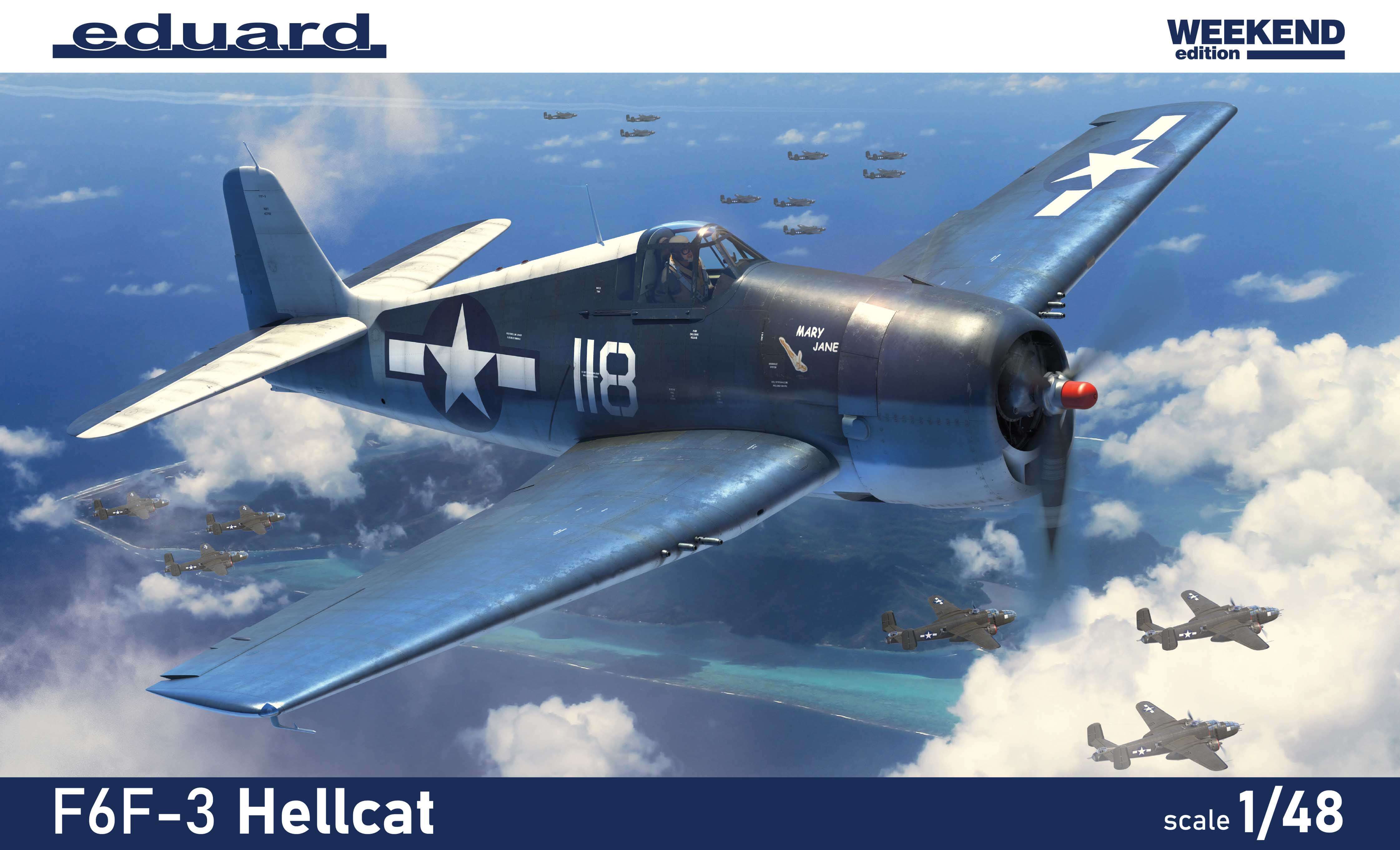 Model kit 1/48 Grumman F6F-3 Hellcat  The Weekend edition (Eduard kits)