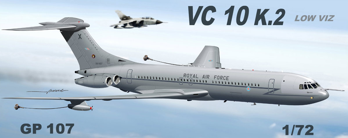 Model kit 1/72 Vickers VC-10 K2 RAF grey low viz [VC10] (Mach 2)