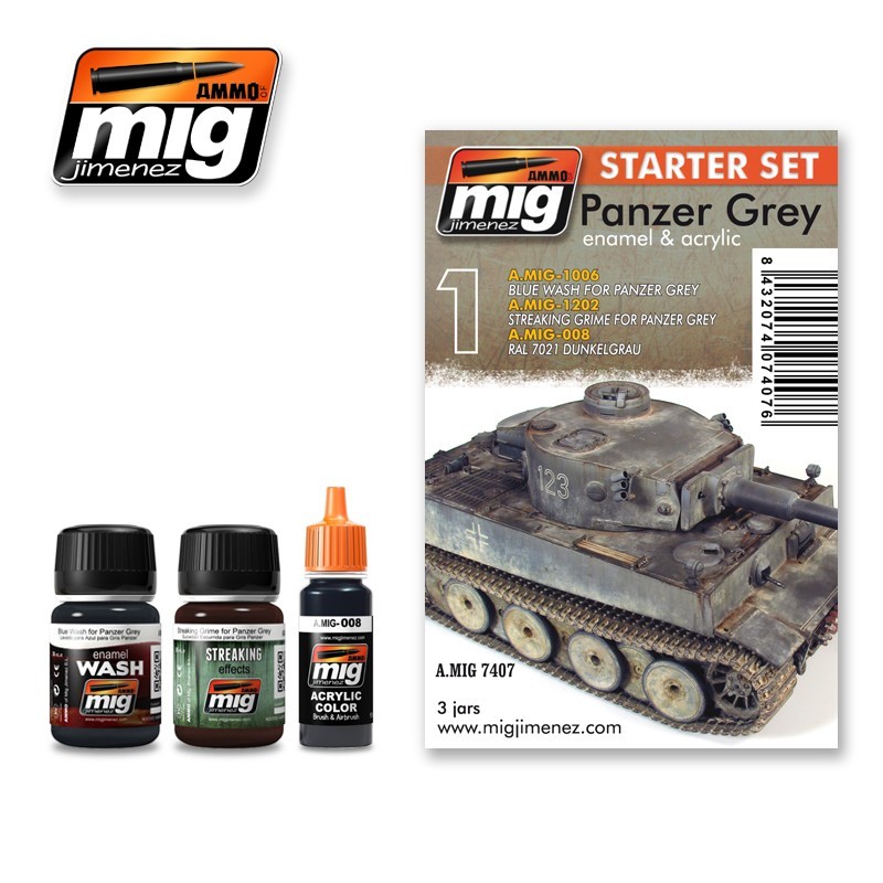 Panzer Grey Starter Set (Ammo Mig)