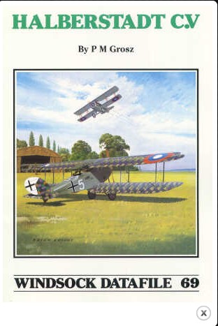 Aircraft books Halberstadt C.V (Albatros Productions)