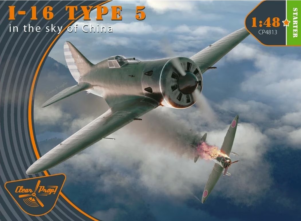 Model kit 1/48 Polikarpov I-16 Type 5 (in the sky of China)  (Clear Prop)