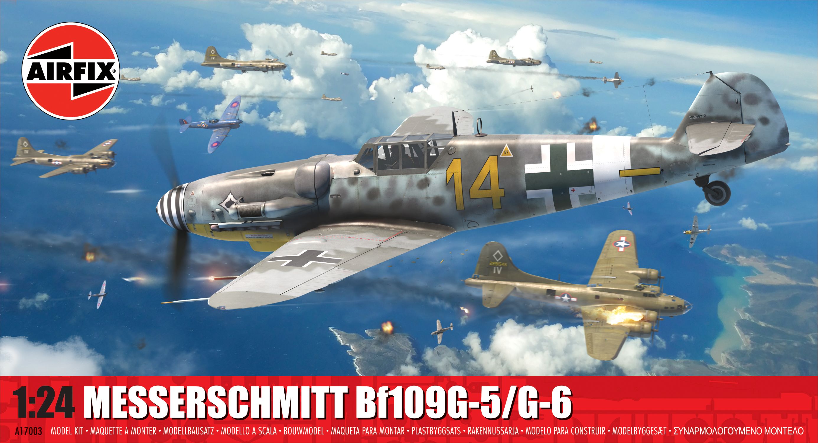 Model kit 1/24 Messerschmitt Bf-109G-5/G-6I (Airfix)