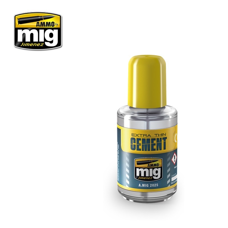 Extra Thin Cement (Polyester Plastic Glue) (Ammo Mig) (30ml) 