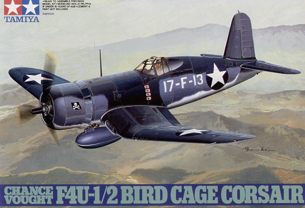 Model kit 1/48 Vought F4U-1/2 Corsair 'Birdcage' with extended or folded wings (Tamiya) (damage box)