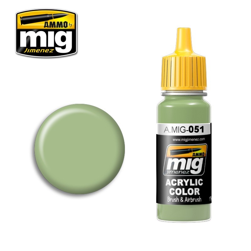 Acrylic paint LIGHT GREEN KHV-553M (Ammo Mig) (17ml) 