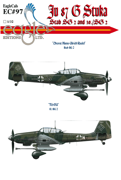 Decal 1/72 Junkers Ju-87G-2 'Stuka's Part 1 (Eagle Cal)