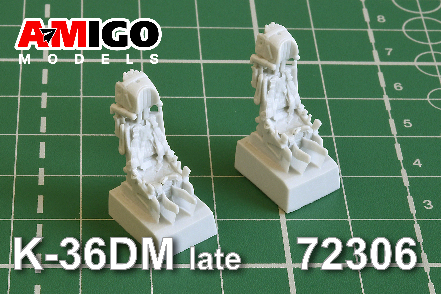 Additions (3D resin printing) 1/72 Ejection seat K-36DM Series 2 (Amigo Models)