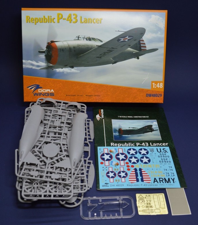 Model kit 1/48 Republic P-43A Lancer (Dora Wings)
