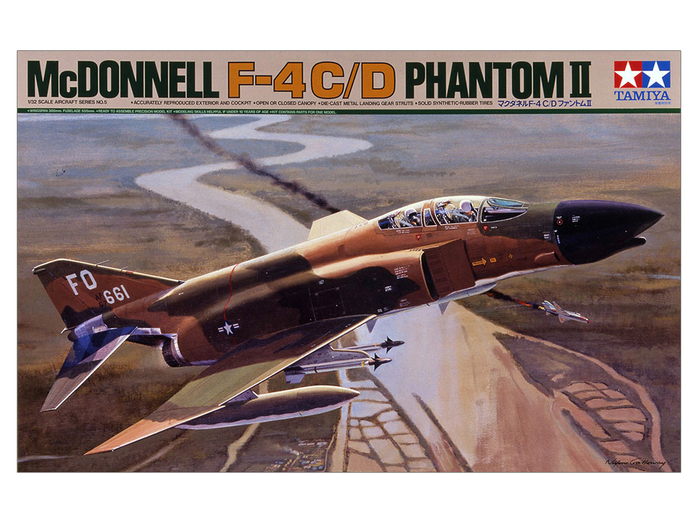 Model kit 1/32 McDonnell Douglas F-4C/D Phantom II (Tamiya) (damage box)
