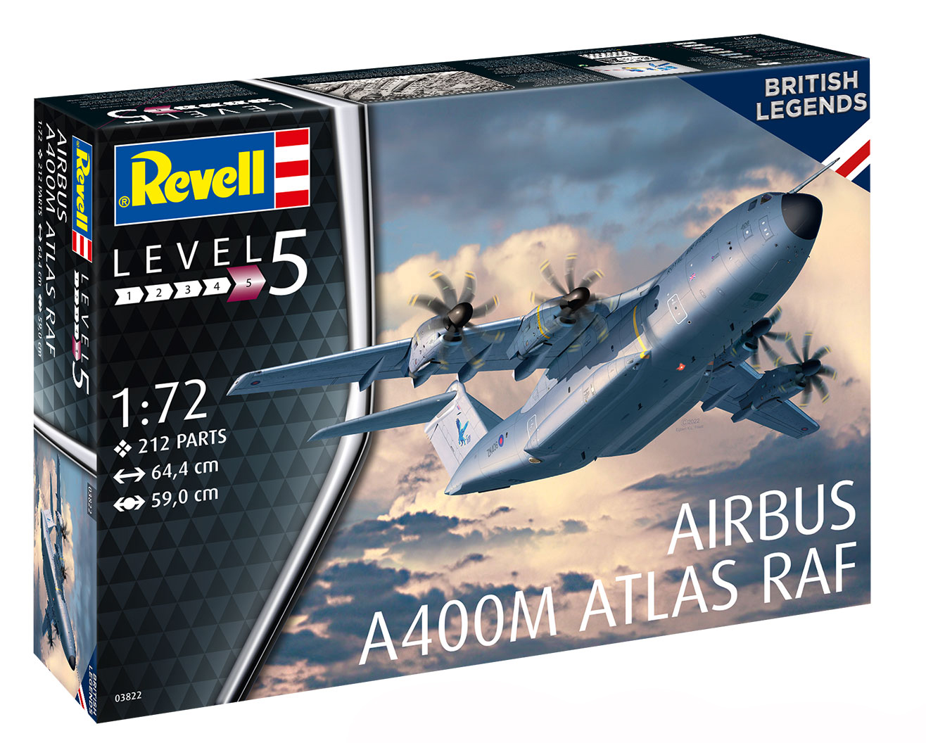 Model kit 1/72 Airbus A400M Atlas RAF (Revell)