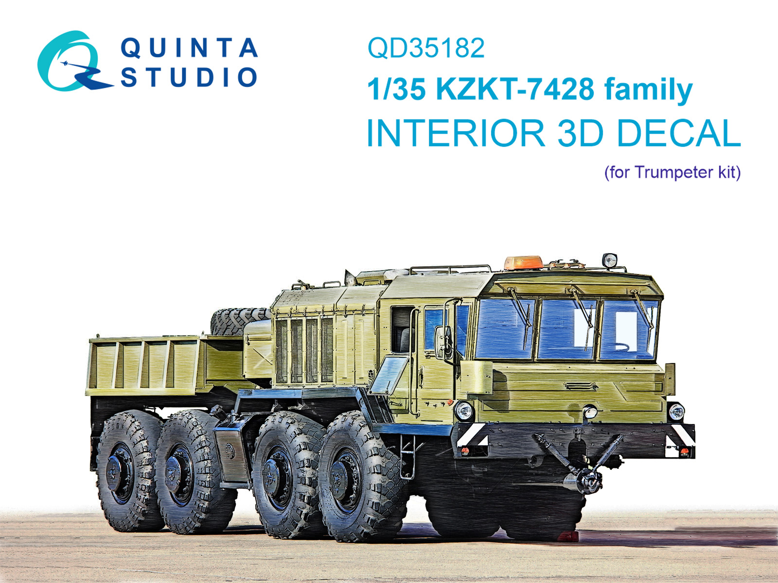 KZKT-7428 family 3D-Printed & coloured Interior on decal paper (Trumpeter)