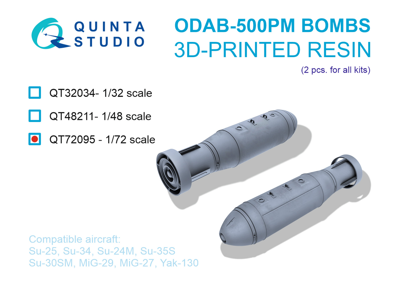 ODAB-500PМ Bombs, 2 pcs (for all kits)