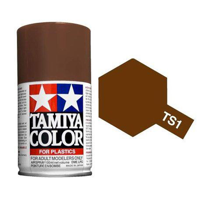 Spray paint TS-1 Red Brown (Red-brown) (Tamiya) (100ml)