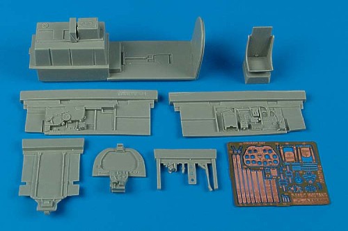 Additions (3D resin printing) 1/32      North-American P-51B/P-51C Mustang cockpit set (designed to be used with Trumpeter kits) 