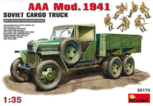 Model kit 1/35 Soviet Gaz-AAA Cargo Truck Mod.1941 (MiniArt)