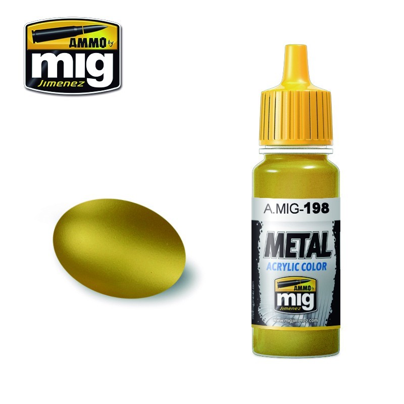 Acrylic paint METALLIC Gold (Ammo Mig) (17ml) 