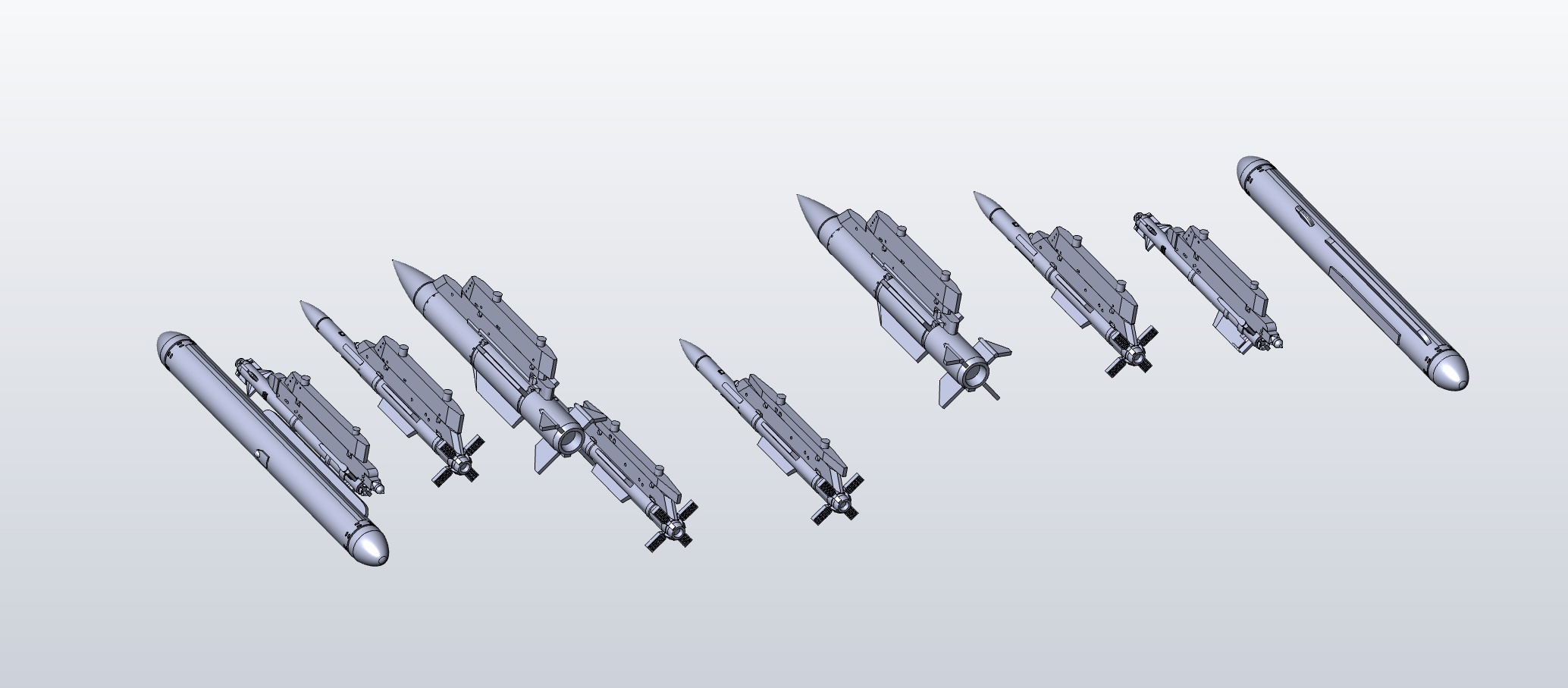 Additions (3D resin printing) 1/144 SU-30SM armament kit (KepModels)