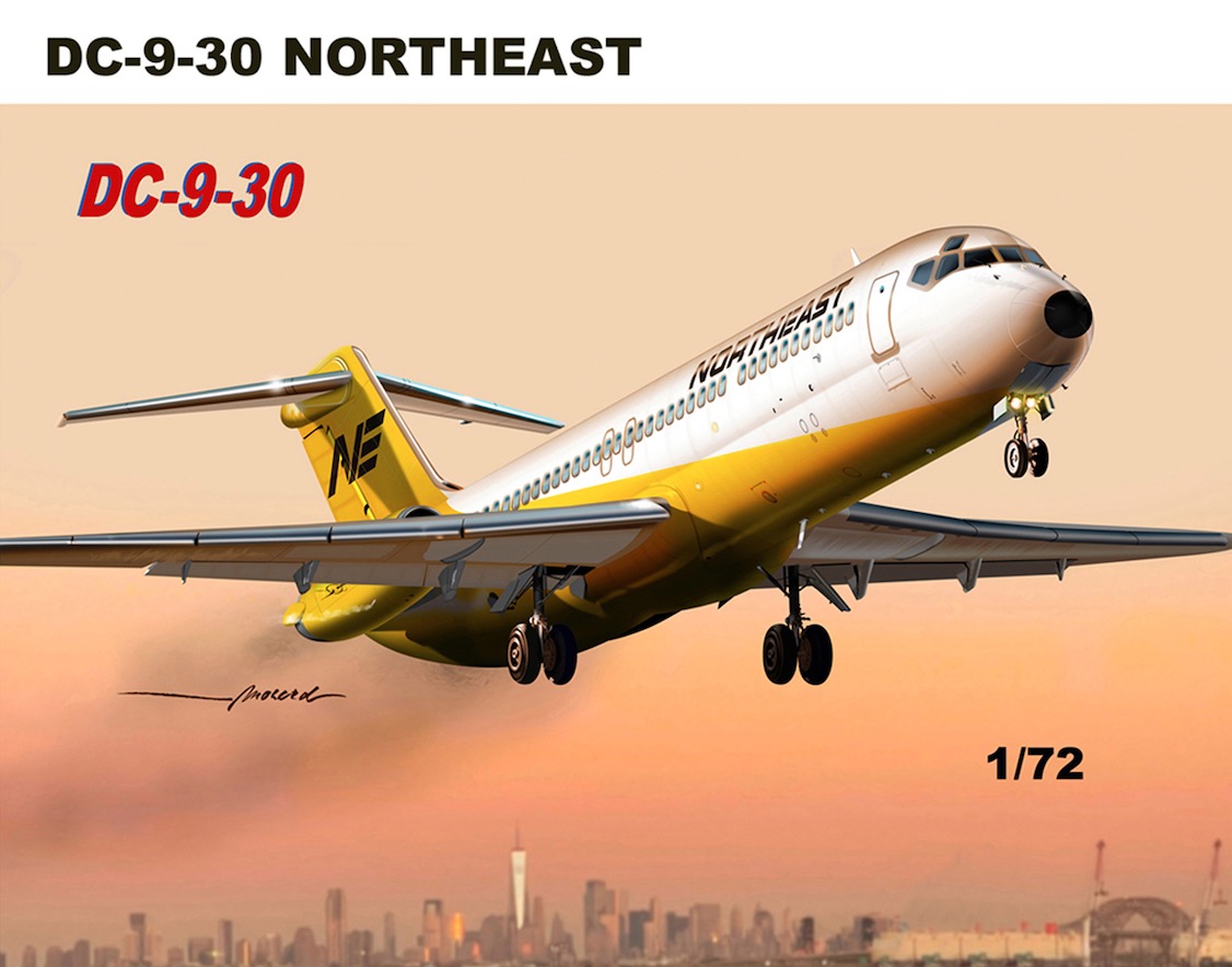 Aircraft kits 1/72 Douglas DC-9 Northeast (DC-9-30) (Mach 2)