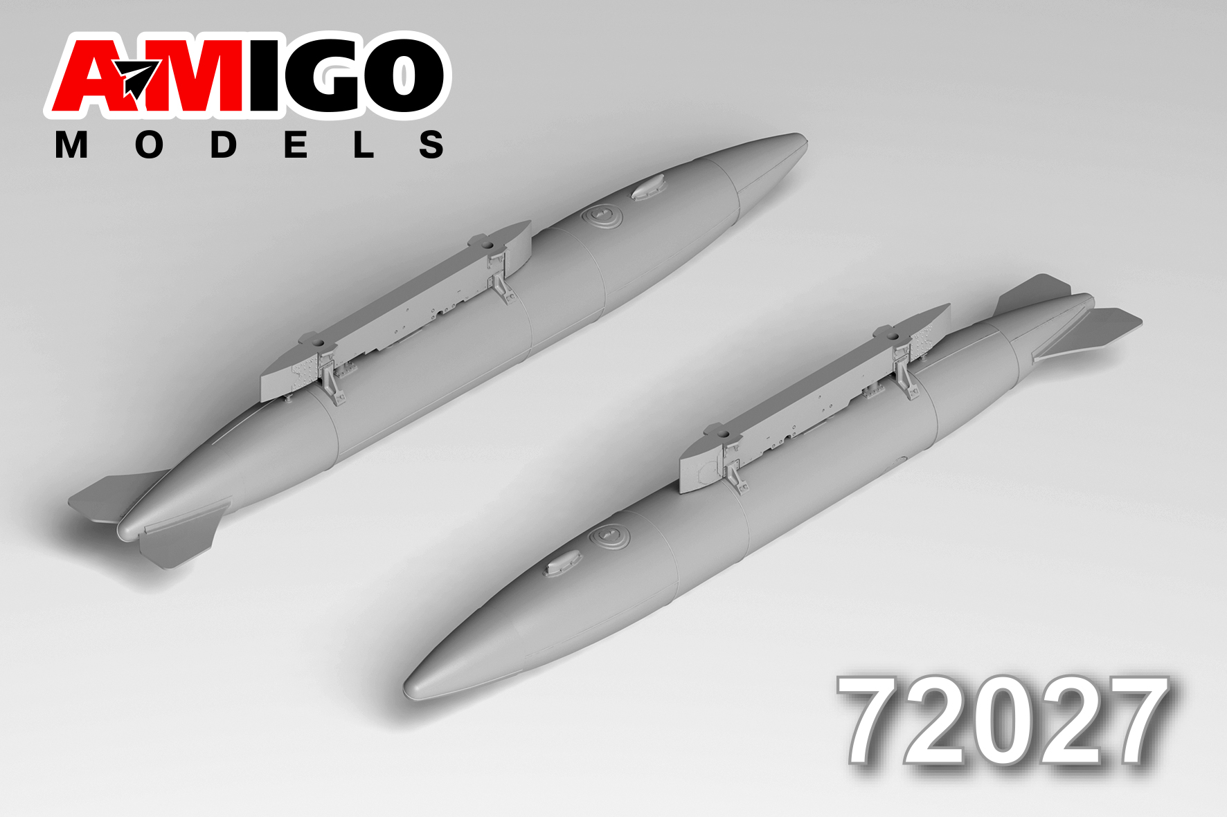 Additions (3D resin printing) 1/72 Outboard fuel tank PTB-640 for Su-7, Su-9, Su-11 models5 (Amigo Models)