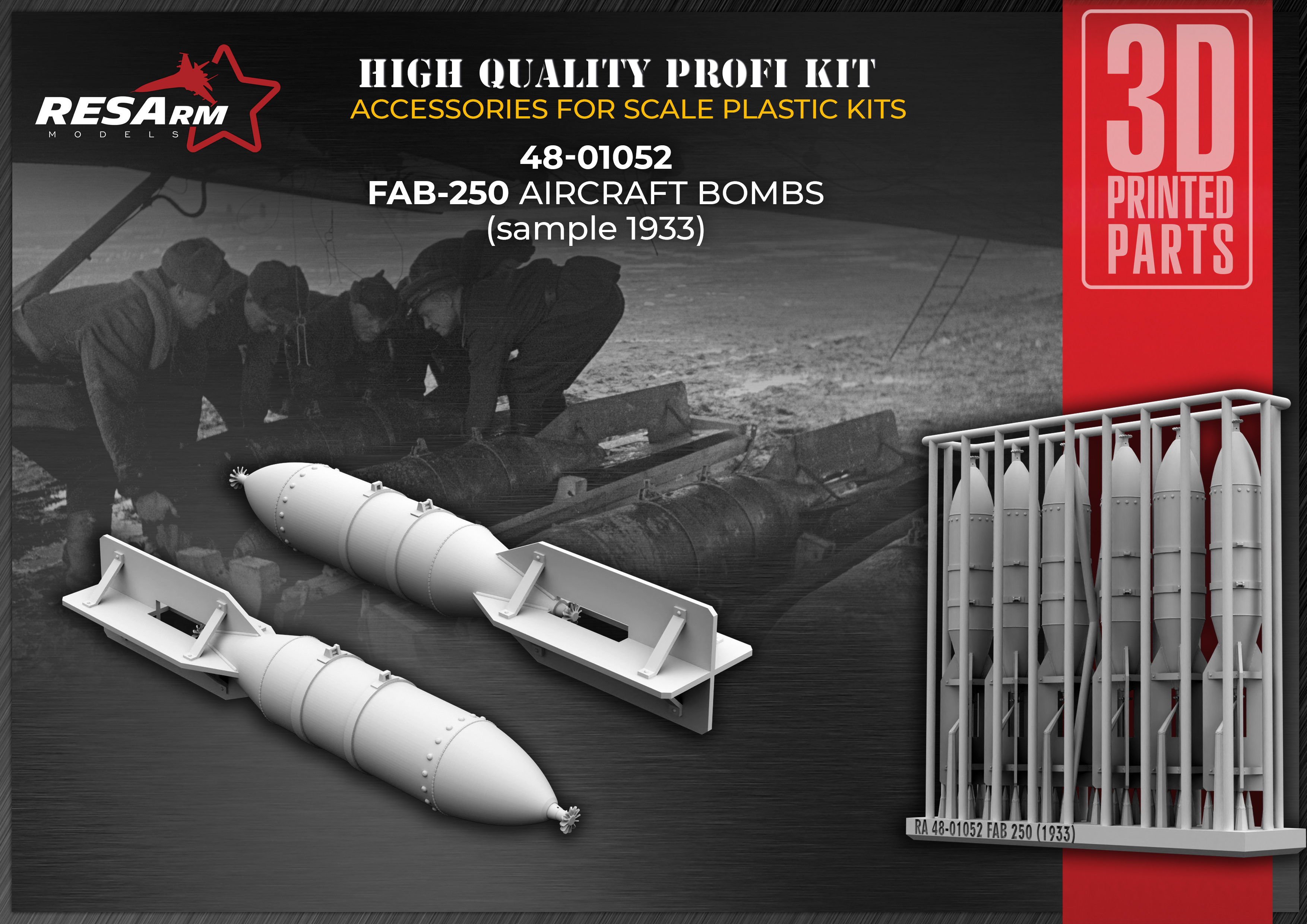 Additions (3D resin printing) 1/48 FAB-250 (1933 model) (RESArm)