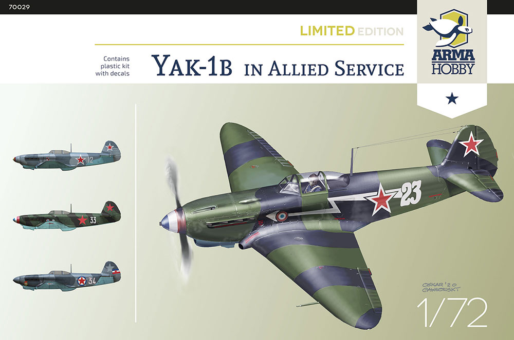 Model kit 1/72 Yakovlev Yak-1b Allied Service Limited Edition (Arma Hobby)