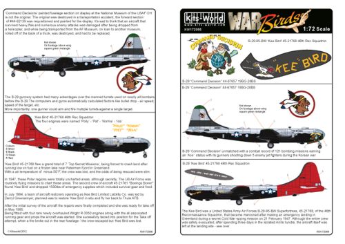 Decal 1/72 Boeing B-29 Superfortress (2) (Kits-World)